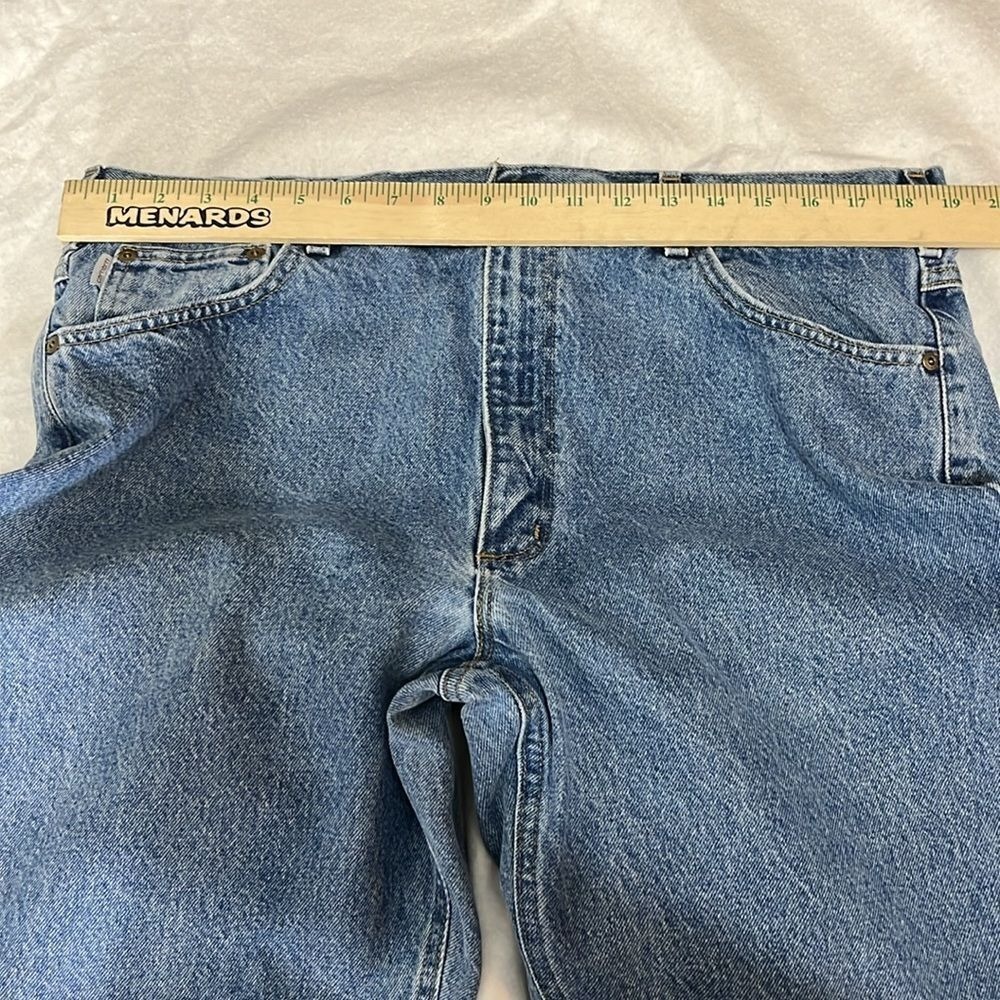 Carhartt Men's Straight‎ Leg Heavy Denim Jeans Measures 38x34 Medium Wash - Picture 6 of 10